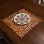 Hermia Pointy - Walnut Juego de 6 Salvamanteles de Madera de 36 x 36 cm